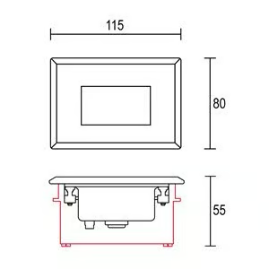 PASSO INOX - LED wall-mounted aluminium steplight by Ghidini Lighting - view 3